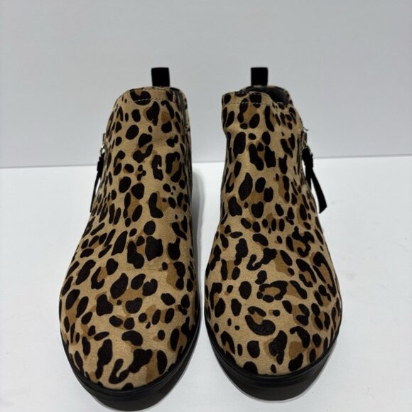 Dr. Scholl’s Women’s Rate Zip Leopard Print Ankle Booties, Size 7 M - Picture 3 of 6